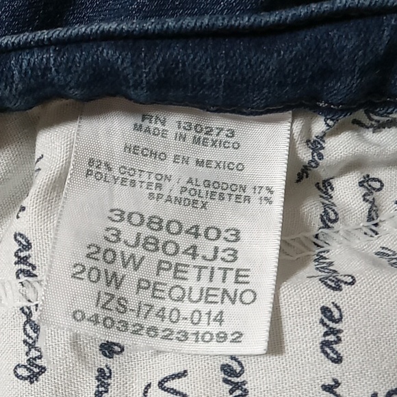 LEE Jeans Women 20 BLUE Denim Preowned CLASSIC FIT STRAIGHT LEG Used Spring - Picture 7 of 12